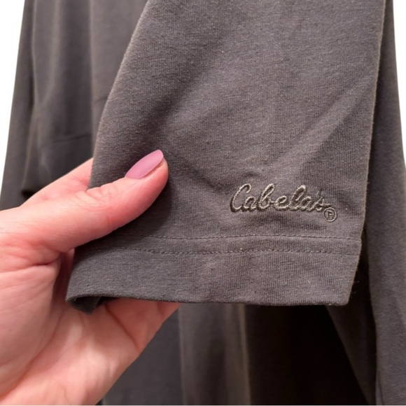 Cabela's Grey Mens Polo Shirt Size Extra Large (XL) - Picture 6 of 6